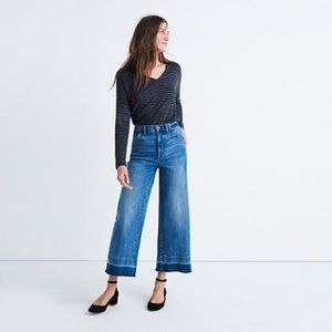 Madewell wide-leg cropped jeans